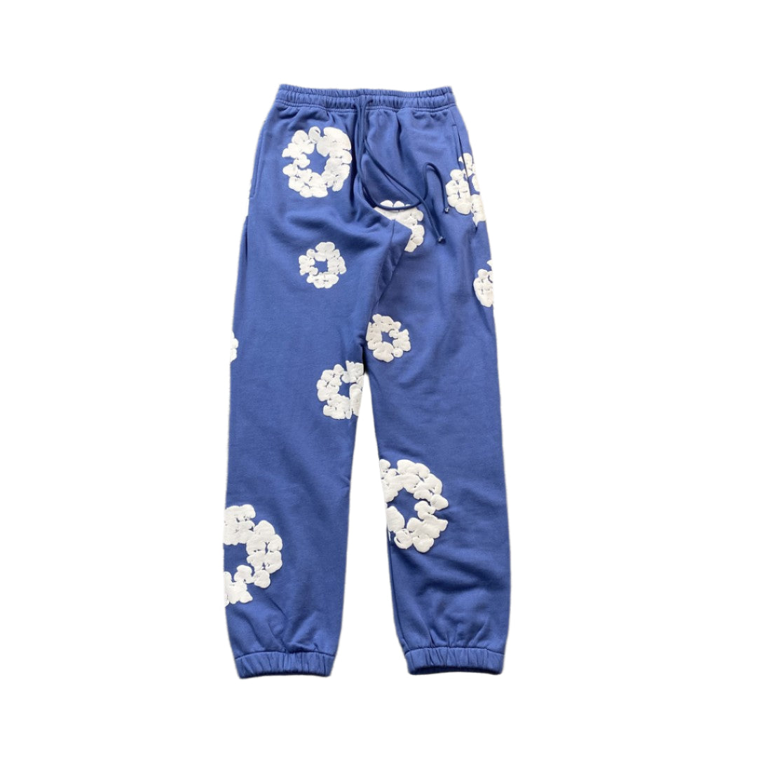 Denim Tears Cotton Wreath Sweatpants Blue - Premium Streetwear Joggers