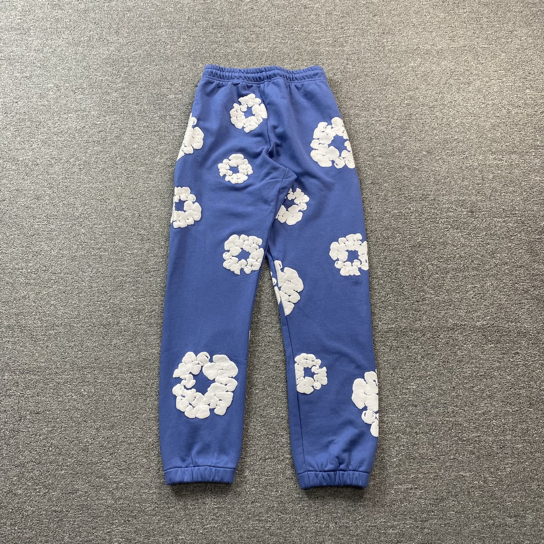 Denim Tears Cotton Wreath Sweatpants Blue - Premium Streetwear Joggers
