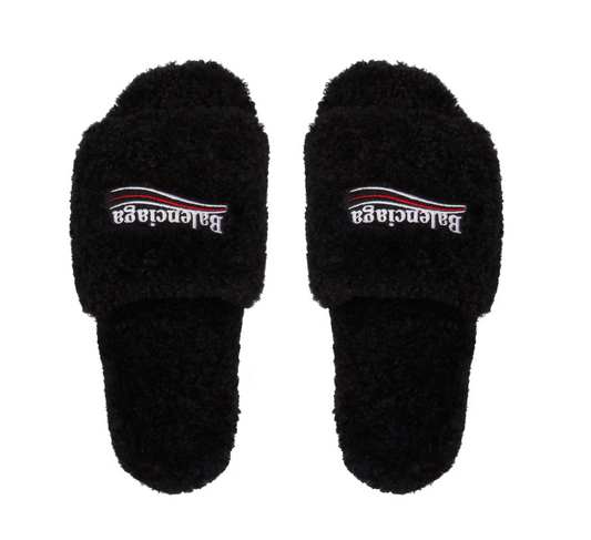 Balenciaga Furry Slide Sandal