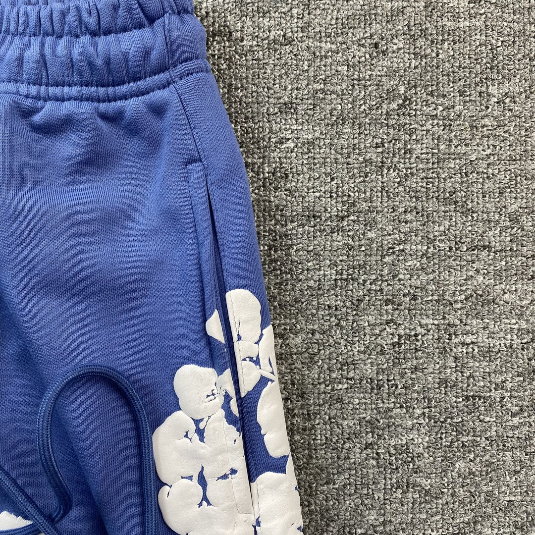 Denim Tears Cotton Wreath Sweatpants Blue - Premium Streetwear Joggers