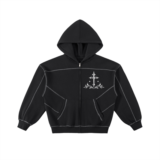 Vorline Contrast Zip Hoodie